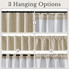image:imageNICETOWN DIY Pinch Pleat Greige 100 Blackout Linen Curtains 96 inches Long Back TabRod PocketHook Belt Heavyweight Window Treatments White Liner for Bedroom 2 Panels W52 x L96Cream