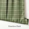 image:imageNICETOWN Farmhouse Buffalo Plaid 100 Blackout Ballon Shades Thermal Insulated Multi Hanging Ways Shade Short Rod Pocket Curtain for Kitchen Liftable Tier Roman Blind Taupe 34 W x 45 L 1 PanelPlaid  Olive Green  White