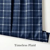 image:imageNICETOWN Farmhouse Buffalo Plaid 100 Blackout Ballon Shades Thermal Insulated Multi Hanging Ways Shade Short Rod Pocket Curtain for Kitchen Liftable Tier Roman Blind Taupe 34 W x 45 L 1 PanelPlaid  Dark Blue  White