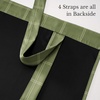 image:imageNICETOWN Farmhouse Buffalo Plaid 100 Blackout Ballon Shades Thermal Insulated Multi Hanging Ways Shade Short Rod Pocket Curtain for Kitchen Liftable Tier Roman Blind Taupe 34 W x 45 L 1 PanelGrid Pattern  Olive Green  White