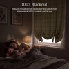 image:imageNICETOWN Farmhouse Buffalo Plaid 100 Blackout Ballon Shades Thermal Insulated Multi Hanging Ways Shade Short Rod Pocket Curtain for Kitchen Liftable Tier Roman Blind Taupe 34 W x 45 L 1 PanelGrid Pattern  Burlap  White