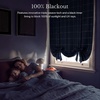 image:imageNICETOWN Farmhouse Buffalo Plaid 100 Blackout Ballon Shades Thermal Insulated Multi Hanging Ways Shade Short Rod Pocket Curtain for Kitchen Liftable Tier Roman Blind Taupe 34 W x 45 L 1 PanelGrid Pattern  Dark Blue  White