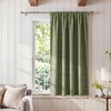 image:imageNICETOWN Farmhouse Buffalo Plaid 100 Blackout Ballon Shades Thermal Insulated Multi Hanging Ways Shade Short Rod Pocket Curtain for Kitchen Liftable Tier Roman Blind Taupe 34 W x 45 L 1 PanelGrid Pattern  Olive Green  White