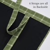 image:imageNICETOWN Farmhouse Buffalo Plaid 100 Blackout Ballon Shades Thermal Insulated Multi Hanging Ways Shade Short Rod Pocket Curtain for Kitchen Liftable Tier Roman Blind Taupe 34 W x 45 L 1 PanelPlaid  Olive Green  White