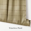 image:imageNICETOWN Farmhouse Buffalo Plaid 100 Blackout Ballon Shades Thermal Insulated Multi Hanging Ways Shade Short Rod Pocket Curtain for Kitchen Liftable Tier Roman Blind Taupe 34 W x 45 L 1 PanelGrid Pattern  Burlap  White