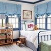 image:imageNICETOWN Farmhouse Buffalo Plaid 100 Blackout Ballon Shades Thermal Insulated Multi Hanging Ways Shade Short Rod Pocket Curtain for Kitchen Liftable Tier Roman Blind Taupe 34 W x 45 L 1 PanelGrid Pattern  Sea Blue  White