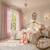 image:imageNICETOWN Gingham Light Pink Curtains for Girls Room 84 Long with Adjustable Top Ties Classic Buffalo Check Linen Textured Drapes Sweet Pink amp White Plaid French Country Decor 52 Wide 2 PanelsLight Filtering  Gingham  Dusty Rose Pink