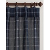 image:imageNICETOWN Pinch Pleated Blue Plaid Curtains 2 Panels W40 x L84 in Linen Blend Light Filtering Privacy Draperies with Grid Tartan Pattern Premium Curtains for Living Room Dining Room with HooksNavy Blue