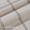 image:imageNICETOWN Pinch Pleated Blue Plaid Curtains 2 Panels W40 x L84 in Linen Blend Light Filtering Privacy Draperies with Grid Tartan Pattern Premium Curtains for Living Room Dining Room with HooksLinen White