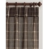 image:imageNICETOWN Pinch Pleated Blue Plaid Curtains 2 Panels W40 x L84 in Linen Blend Light Filtering Privacy Draperies with Grid Tartan Pattern Premium Curtains for Living Room Dining Room with HooksDeep Taupe