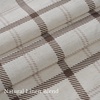 image:imageNICETOWN Pinch Pleated Blue Plaid Curtains 2 Panels W40 x L84 in Linen Blend Light Filtering Privacy Draperies with Grid Tartan Pattern Premium Curtains for Living Room Dining Room with HooksOffwhite