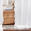 image:imageNICETOWN White Ruffle Shabby Chic Curtains 84 inch Long Rod Pocket Privacy with Some Soft Light Filtering French Country Flowy Drapes for Living RoomFarmhouseBedroom 2 Panels104 WideWhite