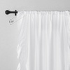 image:imageNICETOWN White Ruffle Shabby Chic Curtains 84 inch Long Rod Pocket Privacy with Some Soft Light Filtering French Country Flowy Drapes for Living RoomFarmhouseBedroom 2 Panels104 WideWhite