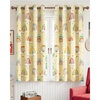 image:imageNICETOWN 100 Blackout Rainbow Yellow Curtains Cartoon Grommet Window Drapes for Kids Bedroom Nursery Thermal Insulated Room Darkening Treatments 2 Panels 52 x 84 Paler YellowPaler Yellow