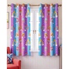 image:imageNICETOWN 100 Blackout Rainbow Yellow Curtains Cartoon Grommet Window Drapes for Kids Bedroom Nursery Thermal Insulated Room Darkening Treatments 2 Panels 52 x 84 Paler YellowPurple  Blue  Pink