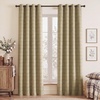image:imageNICETOWN 100 Plaid Blackout Cabin Buffalo Gingham Curtains Living Room Checkered Patterned Thermal Insulated Taupe Grommet Room Darkening Curtains amp Rustic Drapes for Farmhouse 52W x 84L 2 PanelsGrid Pattern  Burlap  White
