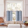 image:imageNICETOWN 100 Plaid Blackout Cabin Buffalo Gingham Curtains Living Room Checkered Patterned Thermal Insulated Taupe Grommet Room Darkening Curtains amp Rustic Drapes for Farmhouse 52W x 84L 2 PanelsPlaid  Sea Blue  White