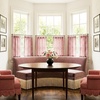 image:imageNICETOWN Semi Sheer Curtains 63 inch Length 2 Panels for Bedroom Rod Pocket amp Back Tab Faux Linen Blend Window Treatments Light Filtering Home Decor for Farmhouse Natural W55 x L63Pink