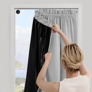 image:imageNICETOWN Black Blackout Pleated PET Shades for Dorm Windows 2 Panels 36 Wx 72 H Cordless SelfAdhesive Blinds No Drill Sticky 100 Light Blocking Temporary Curtains for Renters and StudentsGreyish White