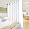 image:imageNICETOWN Full Shade Curtain Panel Energy Smart amp Noise Blocking Out Blackout Drape for Dining Room Window Thermal Insulated Guest Room Lined Window DressingSilver Gray 42 x 84 inchPure White
