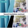 image:imageNICETOWN Full Shade Curtain Panel Energy Smart amp Noise Blocking Out Blackout Drape for Dining Room Window Thermal Insulated Guest Room Lined Window DressingSilver Gray 42 x 84 inchTeal Blue