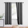image:imageNICETOWN Full Shade Curtain Panel Energy Smart amp Noise Blocking Out Blackout Drape for Dining Room Window Thermal Insulated Guest Room Lined Window DressingSilver Gray 42 x 84 inchGrey