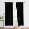 image:imageNICETOWN Full Shade Curtain Panel Energy Smart amp Noise Blocking Out Blackout Drape for Dining Room Window Thermal Insulated Guest Room Lined Window DressingSilver Gray 42 x 84 inchBlack
