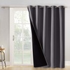 image:imageNICETOWN Full Shade Curtain Panel Energy Smart amp Noise Blocking Out Blackout Drape for Dining Room Window Thermal Insulated Guest Room Lined Window DressingSilver Gray 42 x 84 inchGrey