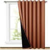image:imageNICETOWN Full Shade Curtain Panel Energy Smart amp Noise Blocking Out Blackout Drape for Dining Room Window Thermal Insulated Guest Room Lined Window DressingSilver Gray 42 x 84 inchBurnt Orange
