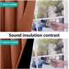 image:imageNICETOWN Full Shade Curtain Panel Energy Smart amp Noise Blocking Out Blackout Drape for Dining Room Window Thermal Insulated Guest Room Lined Window DressingSilver Gray 42 x 84 inchBurnt Orange