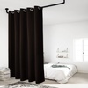 image:imageNICETOWN Full Shade Curtain Panel Energy Smart amp Noise Blocking Out Blackout Drape for Dining Room Window Thermal Insulated Guest Room Lined Window DressingSilver Gray 42 x 84 inchBrown