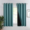 image:imageNICETOWN Full Shade Curtain Panel Energy Smart amp Noise Blocking Out Blackout Drape for Dining Room Window Thermal Insulated Guest Room Lined Window DressingSilver Gray 42 x 84 inchSea Teal