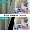 image:imageNICETOWN Full Shade Curtain Panel Energy Smart amp Noise Blocking Out Blackout Drape for Dining Room Window Thermal Insulated Guest Room Lined Window DressingSilver Gray 42 x 84 inchGreyish Green