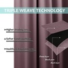 image:imageNICETOWN Full Shade Curtain Panel Energy Smart amp Noise Blocking Out Blackout Drape for Dining Room Window Thermal Insulated Guest Room Lined Window DressingSilver Gray 42 x 84 inchDry Rose