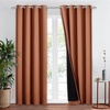 image:imageNICETOWN Full Shade Curtain Panel Energy Smart amp Noise Blocking Out Blackout Drape for Dining Room Window Thermal Insulated Guest Room Lined Window DressingSilver Gray 42 x 84 inchBurnt Orange