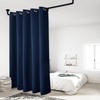 image:imageNICETOWN Full Shade Curtain Panel Energy Smart amp Noise Blocking Out Blackout Drape for Dining Room Window Thermal Insulated Guest Room Lined Window DressingSilver Gray 42 x 84 inchNavy