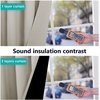 image:imageNICETOWN Full Shade Curtain Panel Energy Smart amp Noise Blocking Out Blackout Drape for Dining Room Window Thermal Insulated Guest Room Lined Window DressingSilver Gray 42 x 84 inchNatural