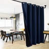 image:imageNICETOWN Full Shade Curtain Panel Energy Smart amp Noise Blocking Out Blackout Drape for Dining Room Window Thermal Insulated Guest Room Lined Window DressingSilver Gray 42 x 84 inchNavy