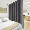 image:imageNICETOWN Full Shade Curtain Panel Energy Smart amp Noise Blocking Out Blackout Drape for Dining Room Window Thermal Insulated Guest Room Lined Window DressingSilver Gray 42 x 84 inchGrey