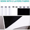 image:imageNICETOWN Full Shade Curtain Panel Energy Smart amp Noise Blocking Out Blackout Drape for Dining Room Window Thermal Insulated Guest Room Lined Window DressingSilver Gray 42 x 84 inchPure White