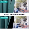 image:imageNICETOWN Full Shade Curtain Panel Energy Smart amp Noise Blocking Out Blackout Drape for Dining Room Window Thermal Insulated Guest Room Lined Window DressingSilver Gray 42 x 84 inchSea Teal