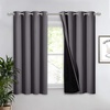 image:imageNICETOWN Full Shade Curtain Panel Energy Smart amp Noise Blocking Out Blackout Drape for Dining Room Window Thermal Insulated Guest Room Lined Window DressingSilver Gray 42 x 84 inchGrey