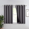 image:imageNICETOWN Full Shade Curtain Panel Energy Smart amp Noise Blocking Out Blackout Drape for Dining Room Window Thermal Insulated Guest Room Lined Window DressingSilver Gray 42 x 84 inchGrey