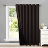 image:imageNICETOWN Full Shade Curtain Panel Energy Smart amp Noise Blocking Out Blackout Drape for Dining Room Window Thermal Insulated Guest Room Lined Window DressingSilver Gray 42 x 84 inchBrown