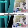 image:imageNICETOWN Full Shade Curtain Panel Energy Smart amp Noise Blocking Out Blackout Drape for Dining Room Window Thermal Insulated Guest Room Lined Window DressingSilver Gray 42 x 84 inchPeacock Teal
