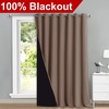 image:imageNICETOWN Full Shade Curtain Panel Energy Smart amp Noise Blocking Out Blackout Drape for Dining Room Window Thermal Insulated Guest Room Lined Window DressingSilver Gray 42 x 84 inchCappuccino