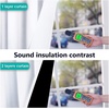 image:imageNICETOWN Full Shade Curtain Panel Energy Smart amp Noise Blocking Out Blackout Drape for Dining Room Window Thermal Insulated Guest Room Lined Window DressingSilver Gray 42 x 84 inchPure White