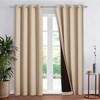 image:imageNICETOWN Full Shade Curtain Panel Energy Smart amp Noise Blocking Out Blackout Drape for Dining Room Window Thermal Insulated Guest Room Lined Window DressingSilver Gray 42 x 84 inchBiscotti Beige