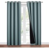 image:imageNICETOWN Full Shade Curtain Panel Energy Smart amp Noise Blocking Out Blackout Drape for Dining Room Window Thermal Insulated Guest Room Lined Window DressingSilver Gray 42 x 84 inchGreyish Blue