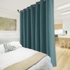 image:imageNICETOWN Full Shade Curtain Panel Energy Smart amp Noise Blocking Out Blackout Drape for Dining Room Window Thermal Insulated Guest Room Lined Window DressingSilver Gray 42 x 84 inchSea Teal